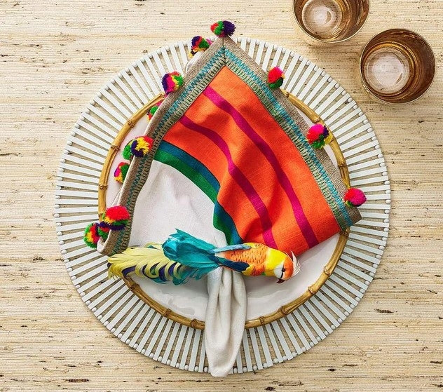 Spoke Placemat in White Set/4