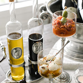 Tavola Tall Oil and Vinegar Set with Caddy