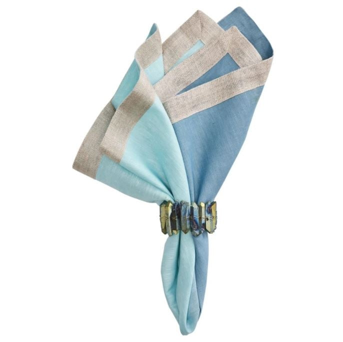 Dip Dye Napkin in Sky and Blue Set/4
