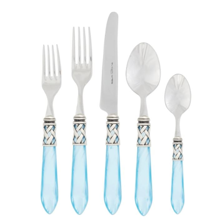 Aladdin Light Blue Antique Five Piece Place Setting