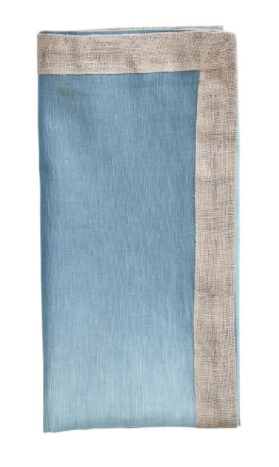Dip Dye Napkin in Sky and Blue Set/4