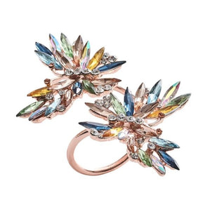 Butterflies Napkin Ring Multi Set/4