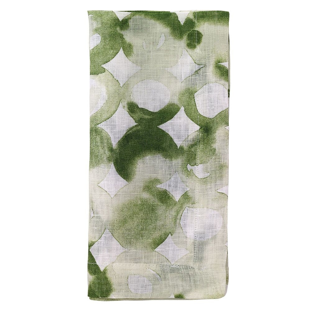 Watermark Green Napkin Set/4