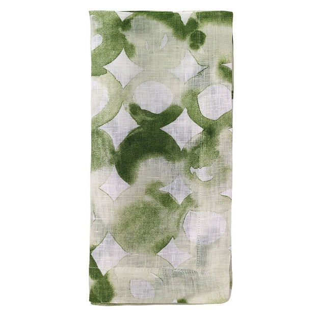 Watermark Green Napkin Set/4