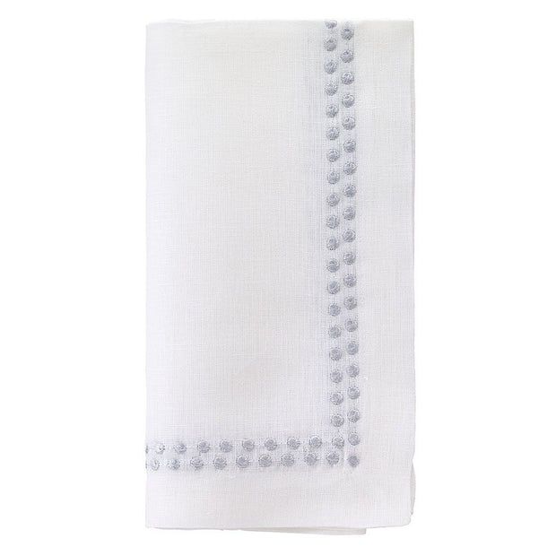 Pearls Silver Napkin Set/4