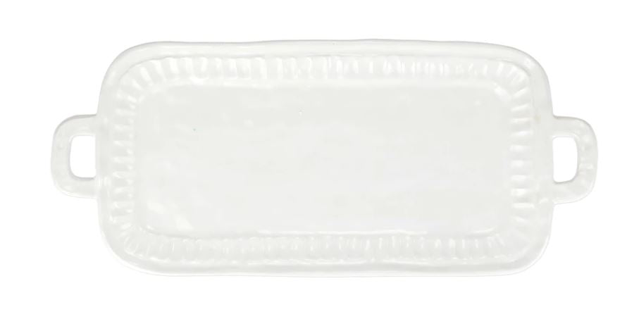 Pietra Serena Handled Rectangular Platter