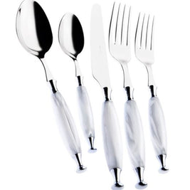 Country White Five Piece Place Setting