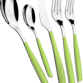 Glamour Five Piece Place Setting in Apple Green