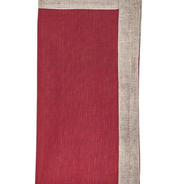 Dip Dye Napkin in Red and Burgundy Set/4