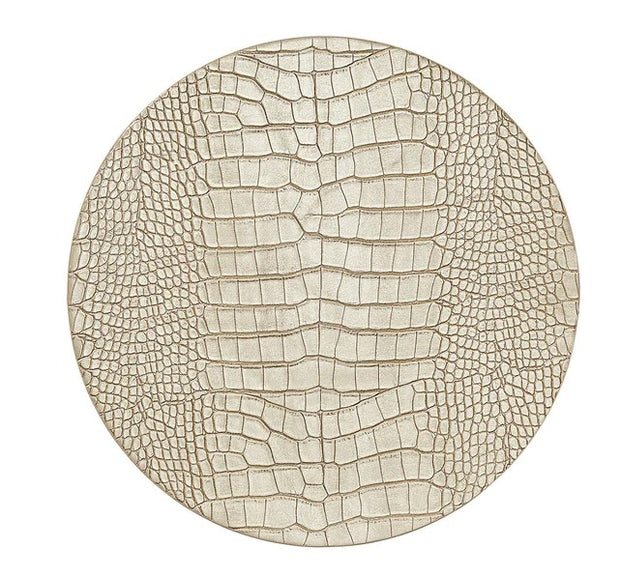 Croco Placemat in Gold Set/4