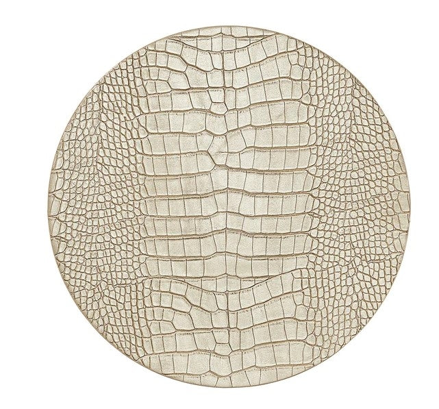 Croco Placemat in Gold Set/4
