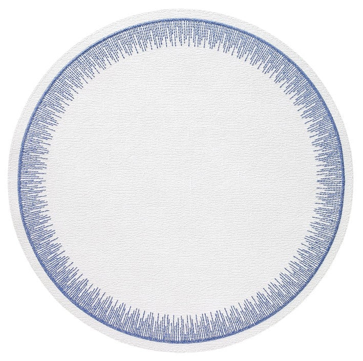 Flare Blue Round Placemat Set/4