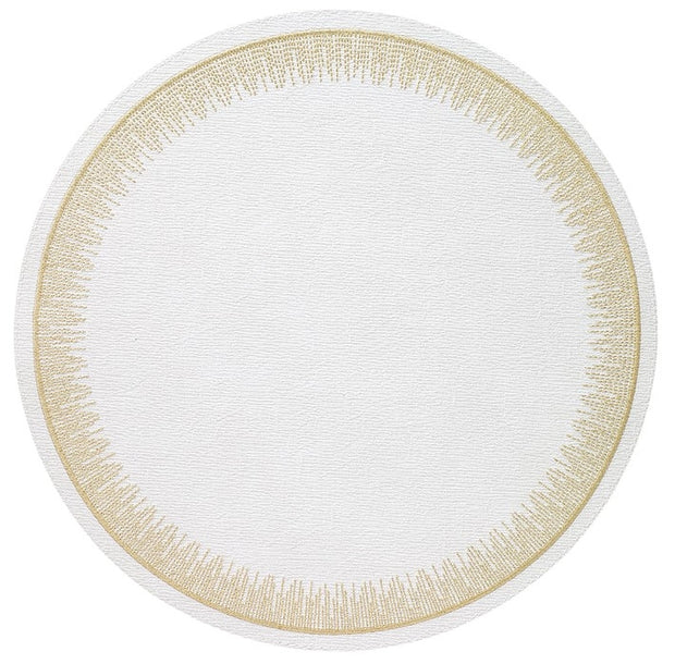 Flare Gold Round Placemat Set/4
