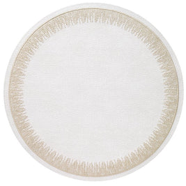 Flare Champagne Round Placemat Set/4