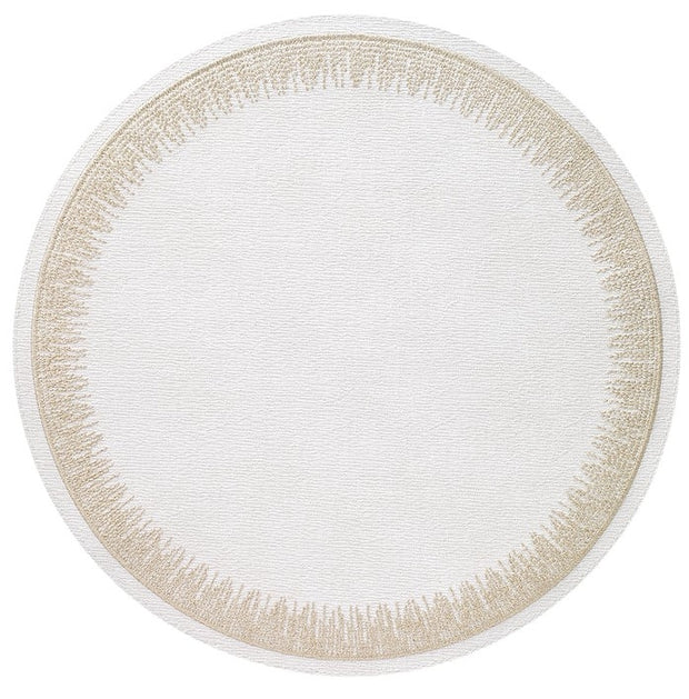 Flare Champagne Round Placemat Set/4