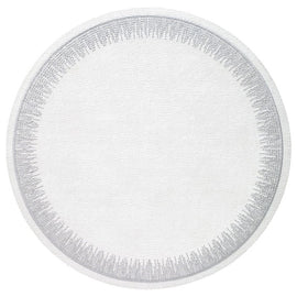 Flare Silver Round Placemat Set/4