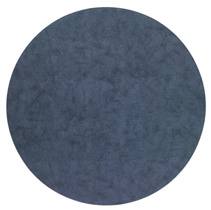 Stingray Navy Round Placemat Set/4