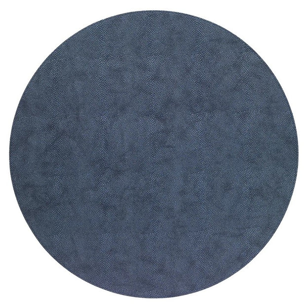 Stingray Navy Round Placemat Set/4