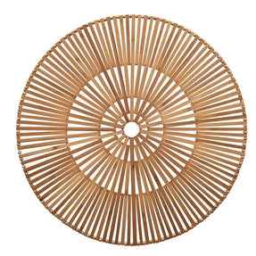 Spoke Placemat in Brown Set/4