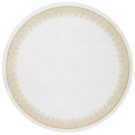 Flare Gold Round Placemat Set/4