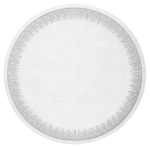 Flare Silver Round Placemat Set/4