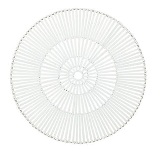 Spoke Placemat in White Set/4