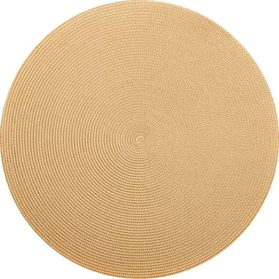 Round Placemat in Cream Toast Set/4