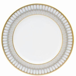 Arcades Grey and Gold Dinner Plate