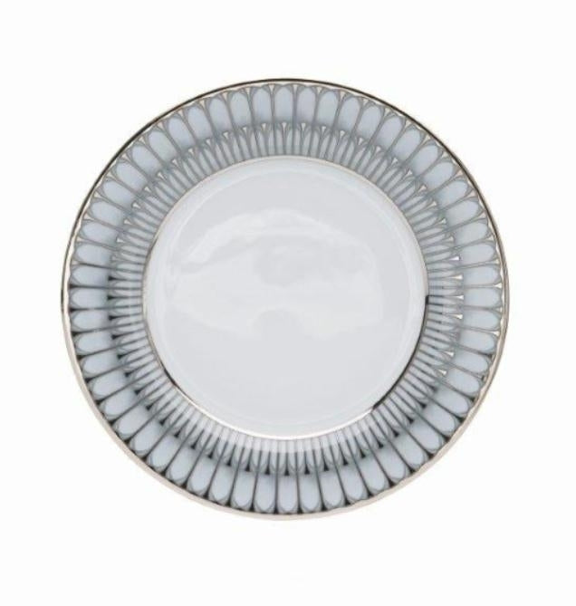 Arcades Grey and Platinum Bread and Butter Plate