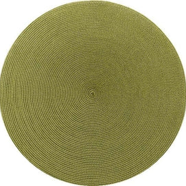 Round Placemat in Moss Canary Set/4