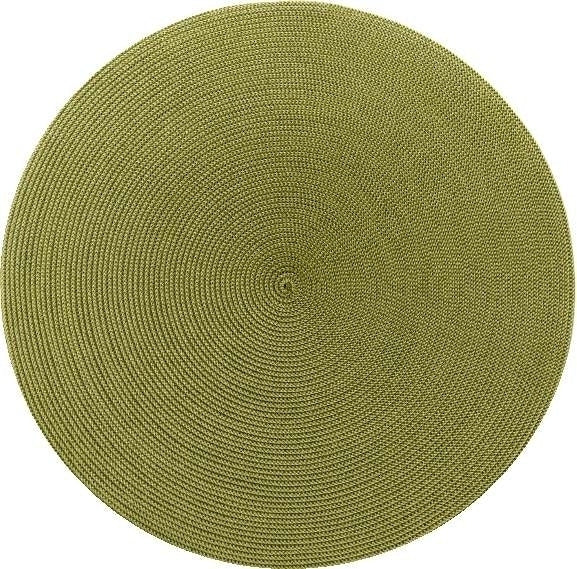 Round Placemat in Moss Canary Set/4