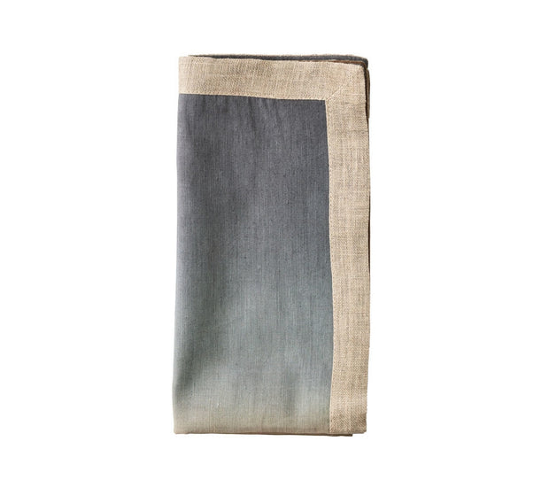 Dip Dye Napkin in Beige, Taupe,and Gray Set/4