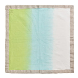 Dip Dye Napkin in Blue and Green Set/4