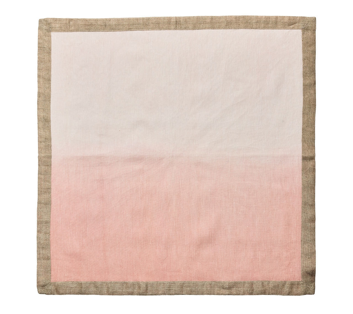 Dip Dye Napkin in Blush and Gold Set/4
