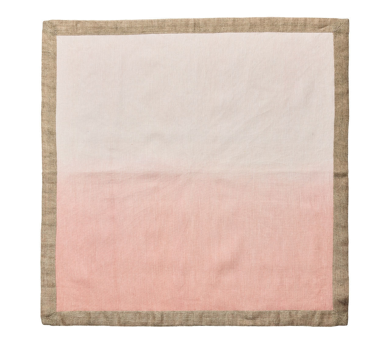 Dip Dye Napkin in Blush and Gold Set/4