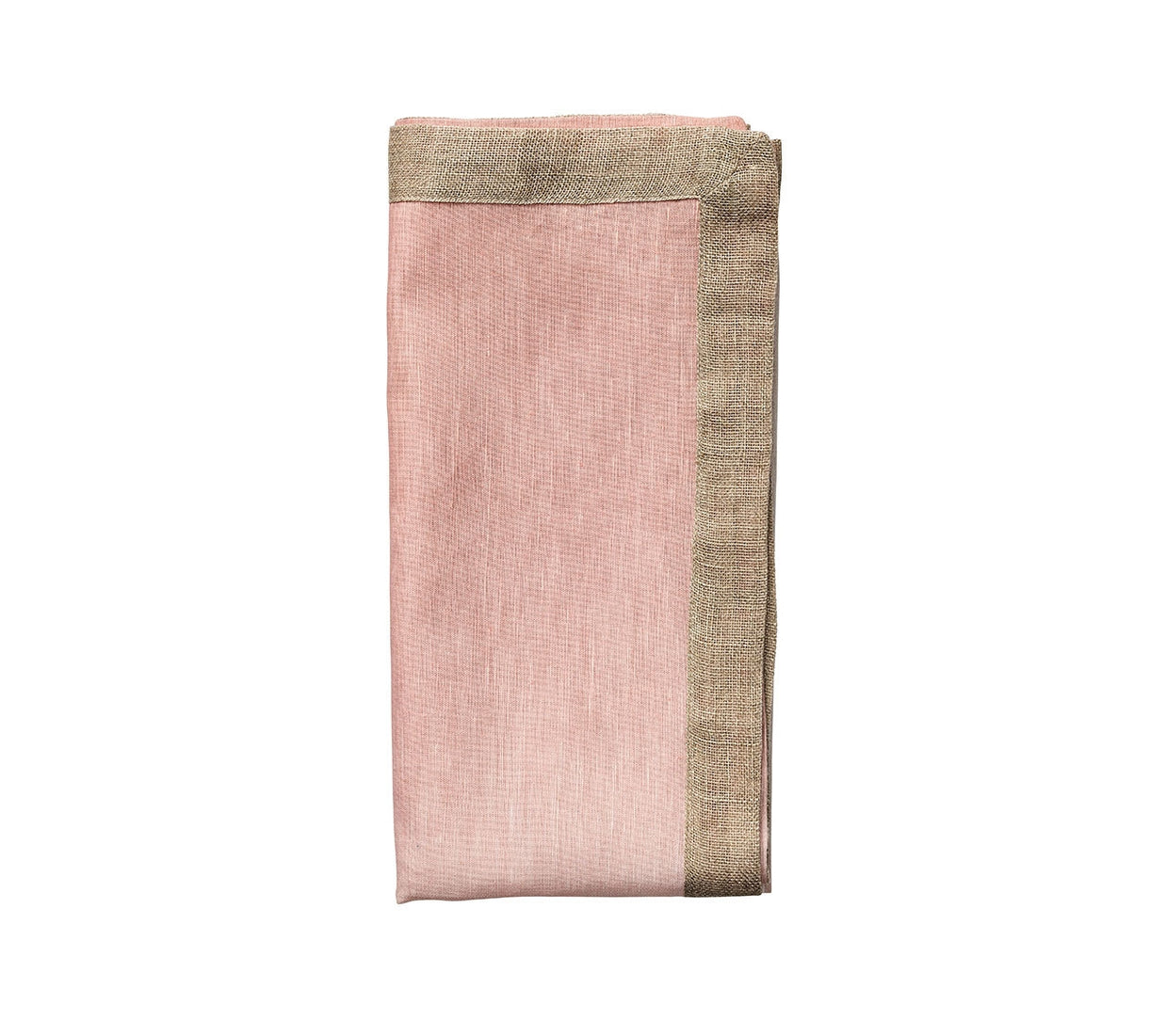 Dip Dye Napkin in Blush and Gold Set/4