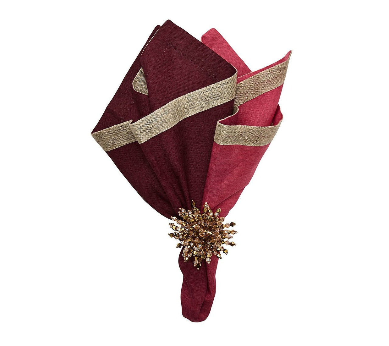 Dip Dye Napkin in Berry and Plum Set/4