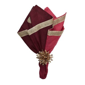 Dip Dye Napkin in Berry and Plum Set/4