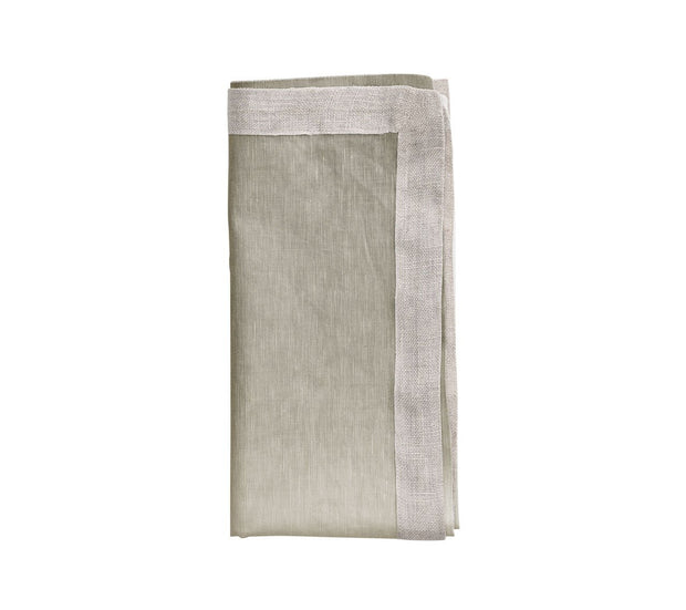 Dip Dye Napkin in Grey and Silver Set/4