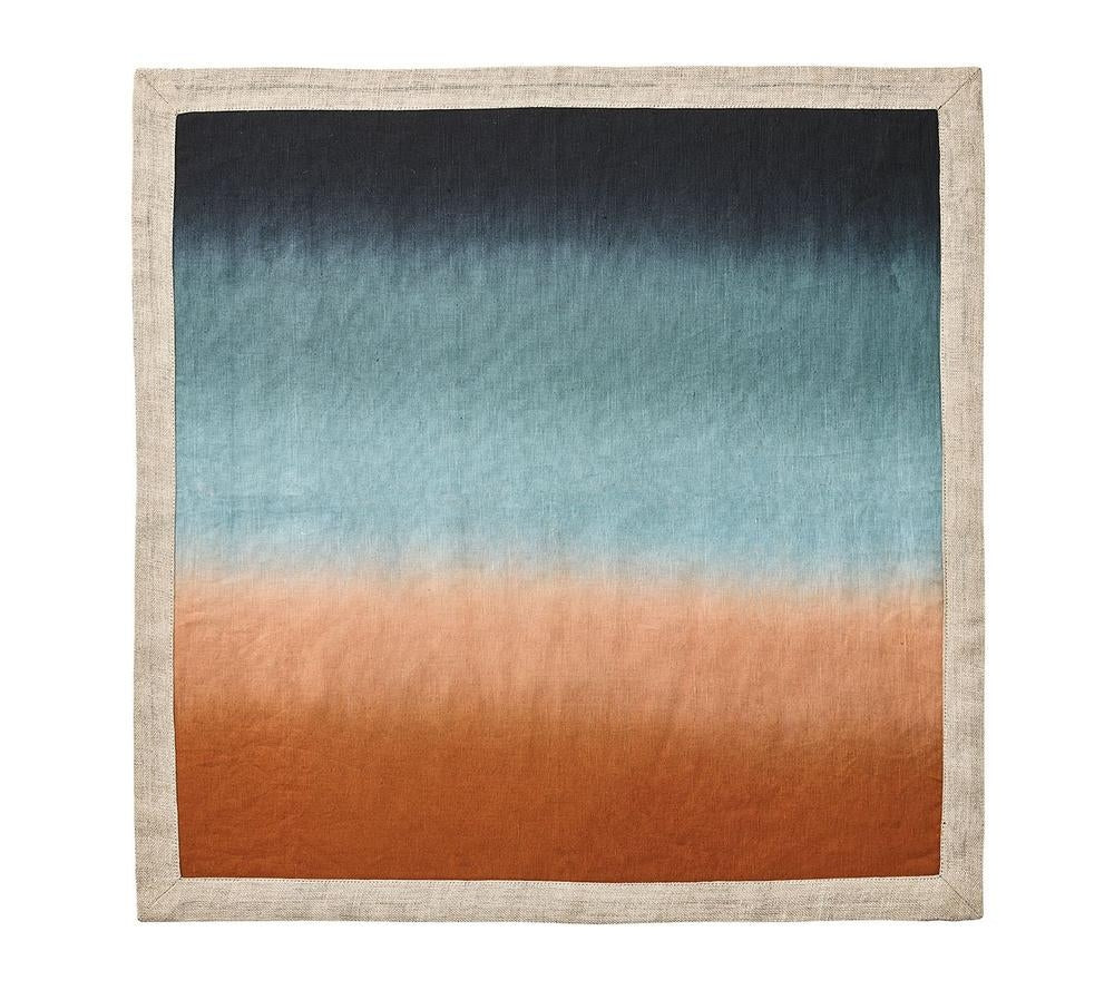 Dip Dye Napkin in Midnight and Copper Set/4
