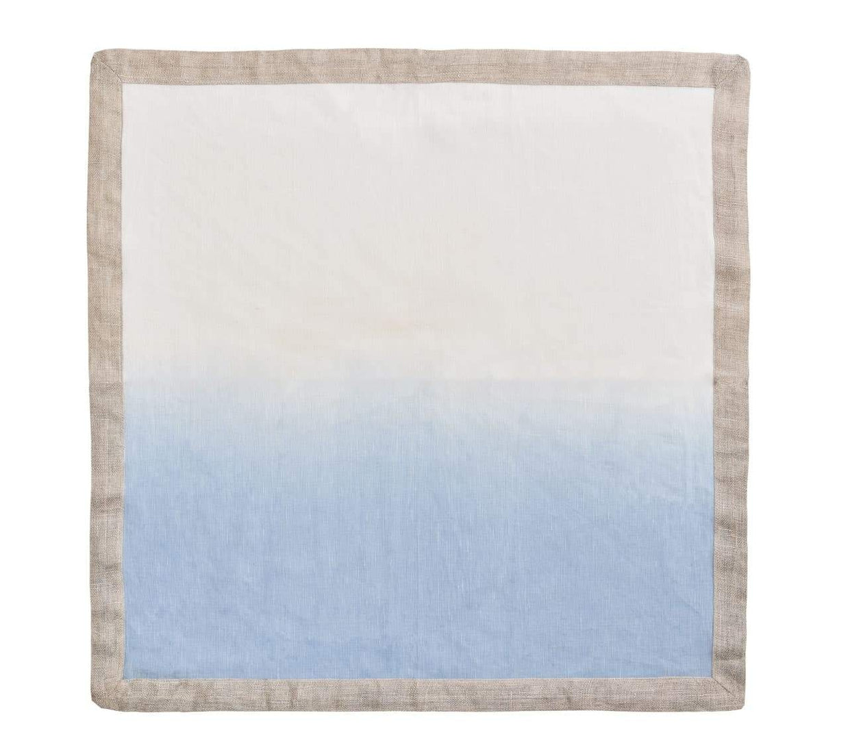 Dip Dye Napkin in White and Periwinkle Set/4
