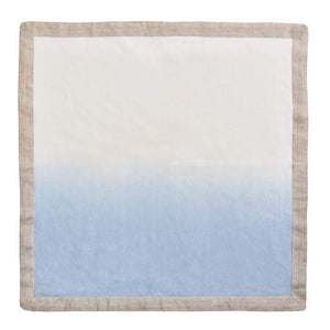 Dip Dye Napkin in White and Periwinkle Set/4