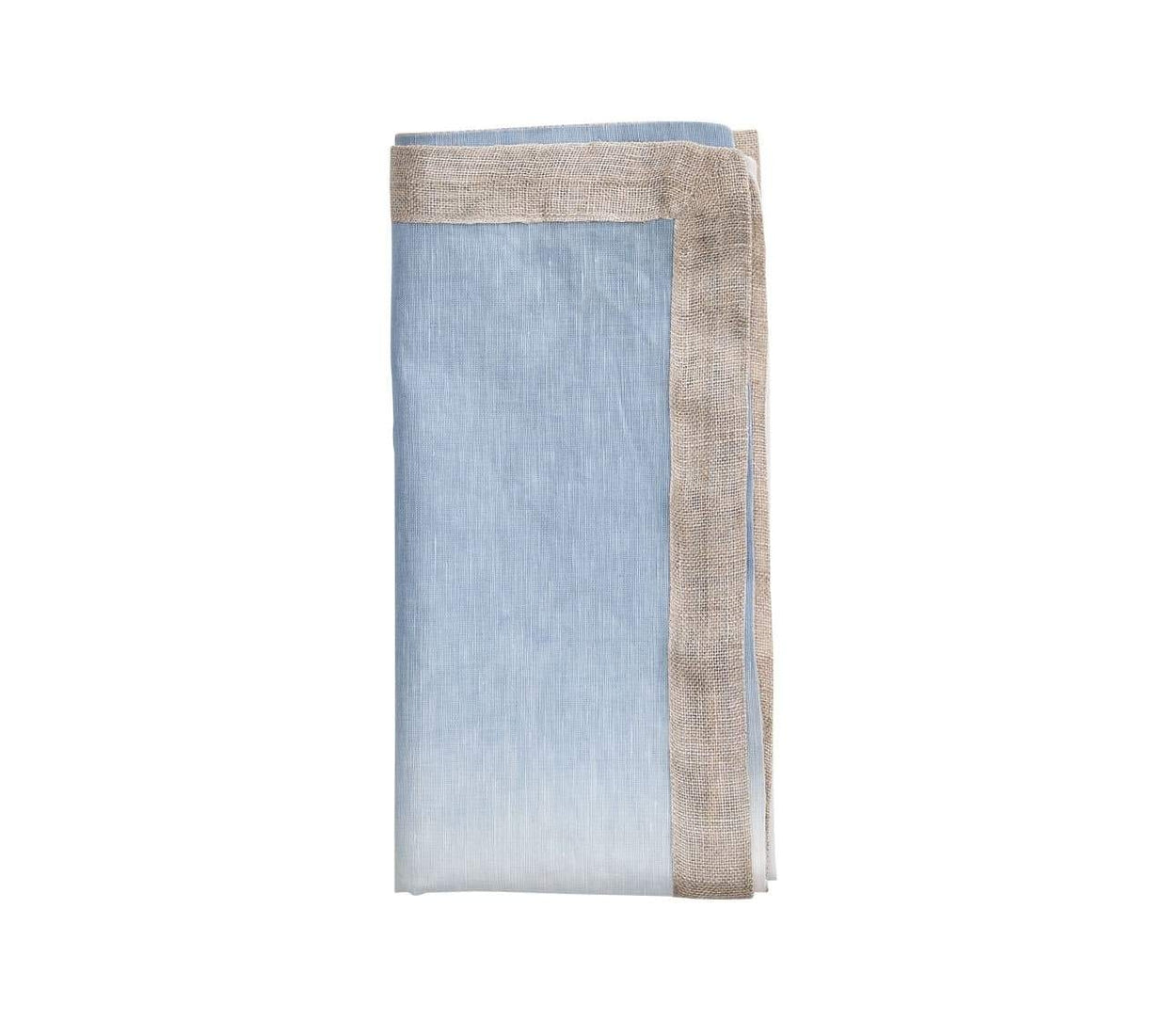 Dip Dye Napkin in White and Periwinkle Set/4