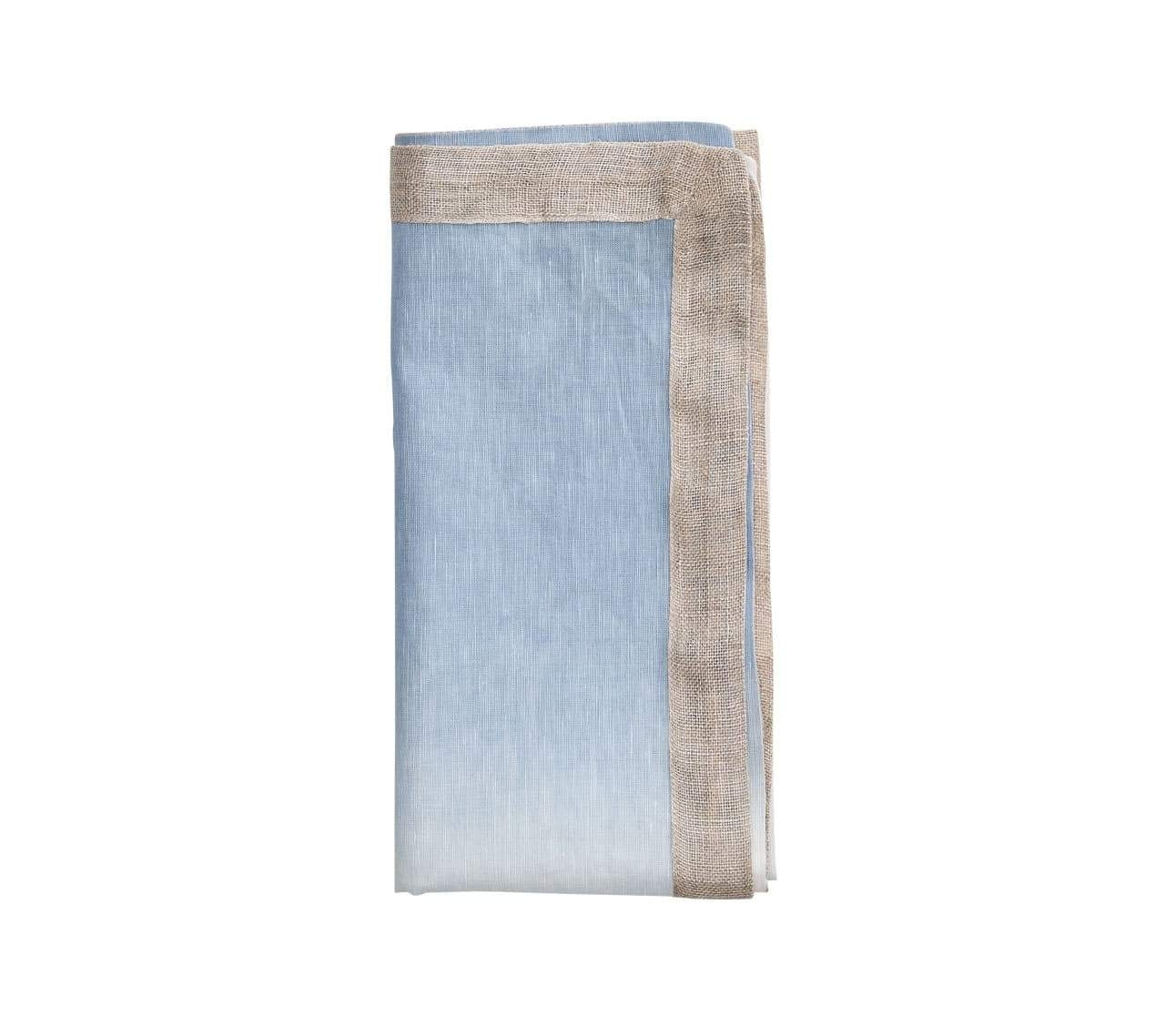 Dip Dye Napkin in White and Periwinkle Set/4