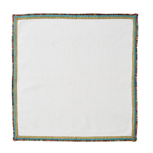 Spectrum Napkin in White and Multi Set/4