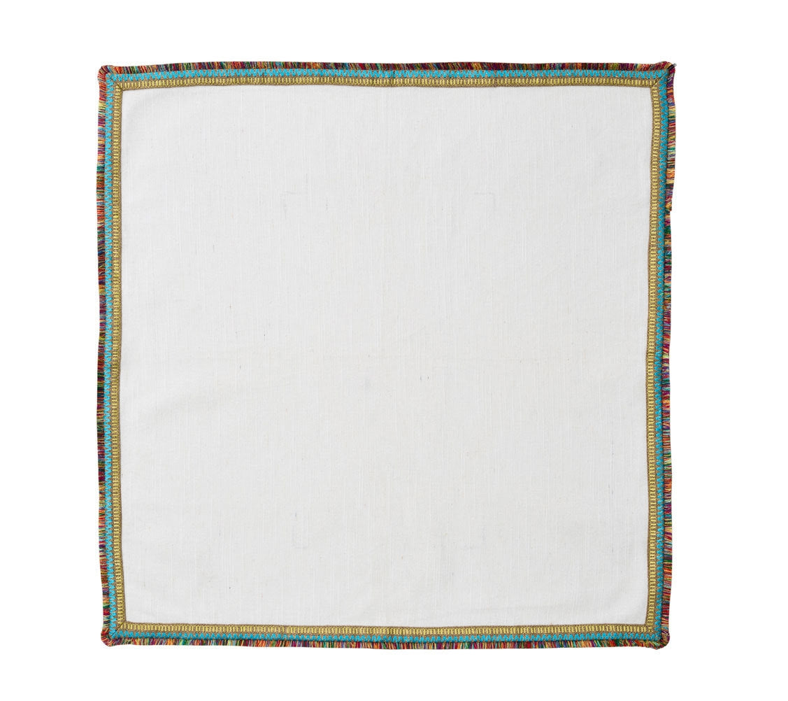 Spectrum Napkin in White and Multi Set/4