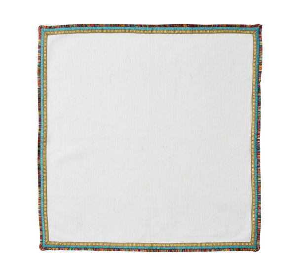 Spectrum Napkin in White and Multi Set/4