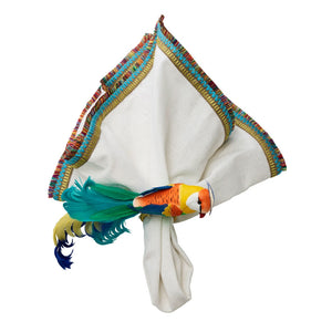 Spectrum Napkin in White and Multi Set/4