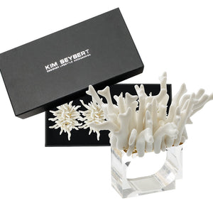 Amalfi Napkin Ring in White Set/4