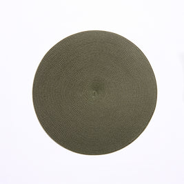 Round Placemat in Olive Set/4
